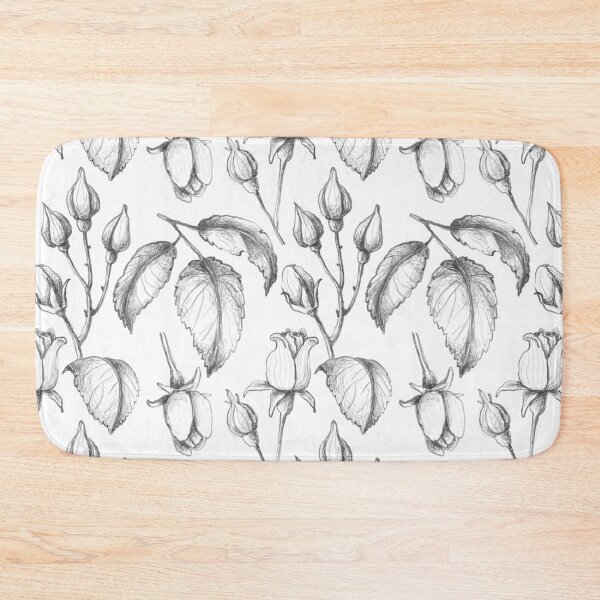 Item preview, Monochrome Closed Roses designed and sold by Color Me F*@k!ng Happy.