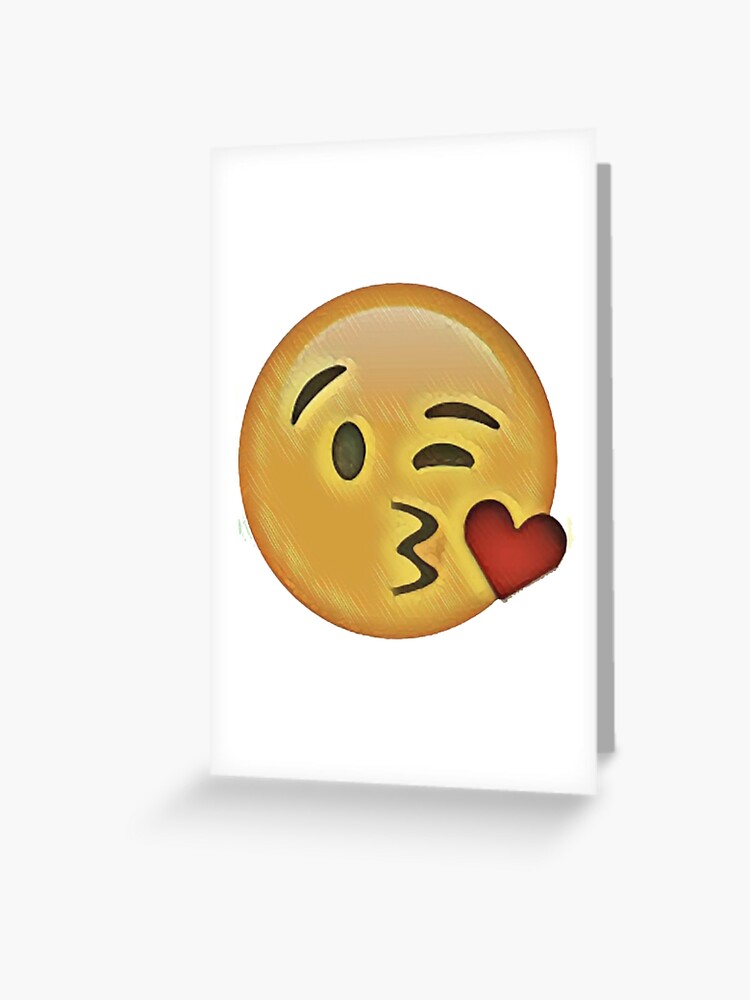 I Love You Emoji Greeting Card By Billystokes Redbubble