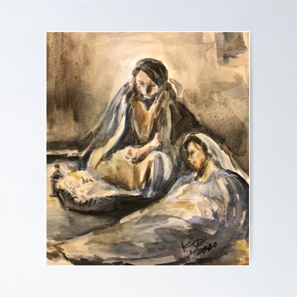 Item preview, Nativity/Holy Family/Birth of Jesus designed and sold by paintingsbyk.
