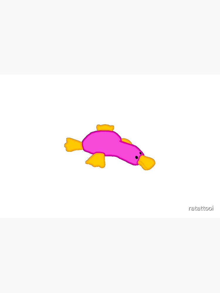 magenta platypus beanie baby