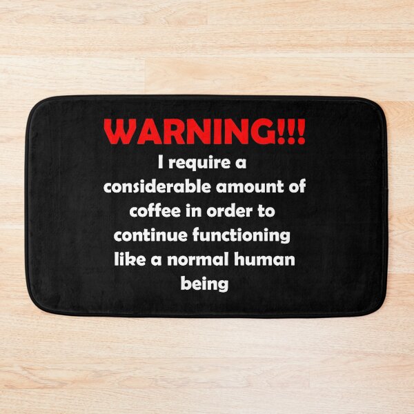 Item preview, Coffee warning designed and sold by BiscuitSnack.