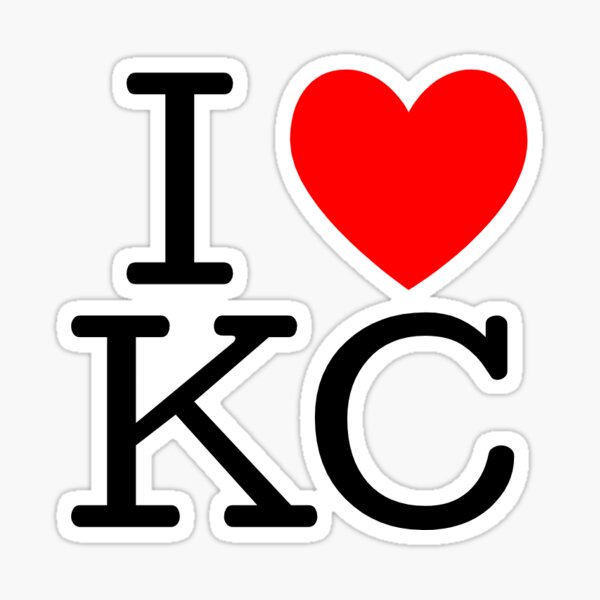 I Love KC Sticker for Sale by Cy1982