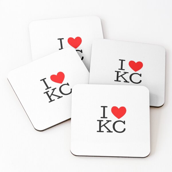 I Heart KC Coasters (Set of 4)