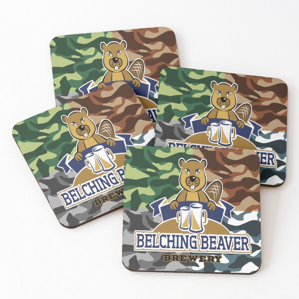 Item preview, Belching Beaver Brewery 4 Camouflage Military Four Colour Green Brown Grey designed and sold by 108dragons.