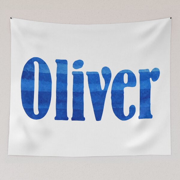 Item preview, Oliver abstract painting boy's name designed and sold by ComicKitsch.