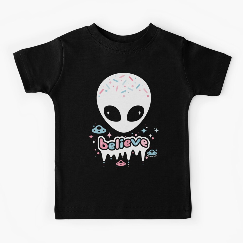Space Grunge Believe in Aliens Kids T-Shirt