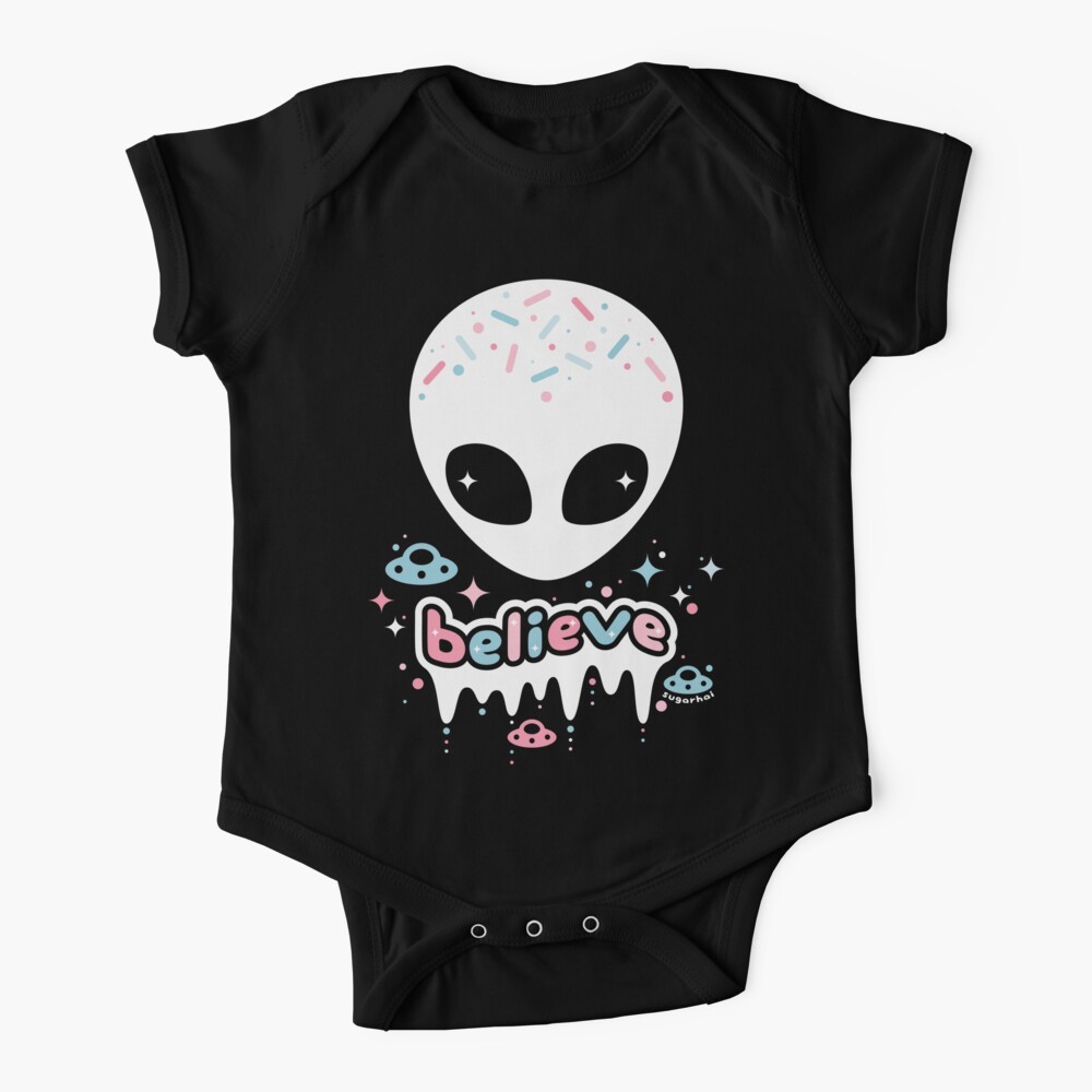 Space Grunge Believe in Aliens Baby One-Piece