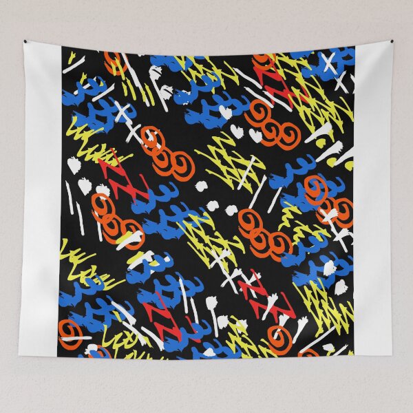 Item preview, ZIG AND ZAG GRAFFITI WALL ART designed and sold by Michael Eddington.