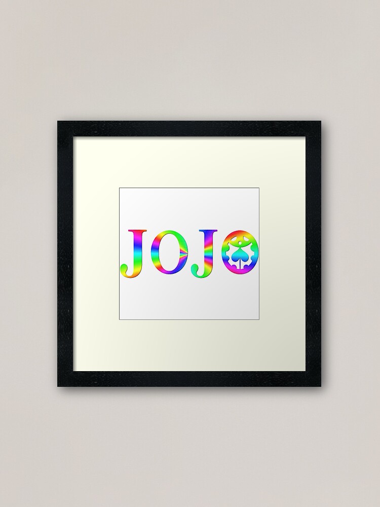 Jojo Part 5 Be Like Framed Art Print By Colonelsanders Redbubble - roblox jotaro part 5 shirt