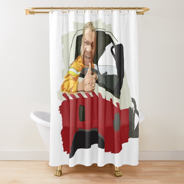 Paul Parker - "Tell the PM to go and get F##KED" - RFS Charity Appeal Shower Curtain