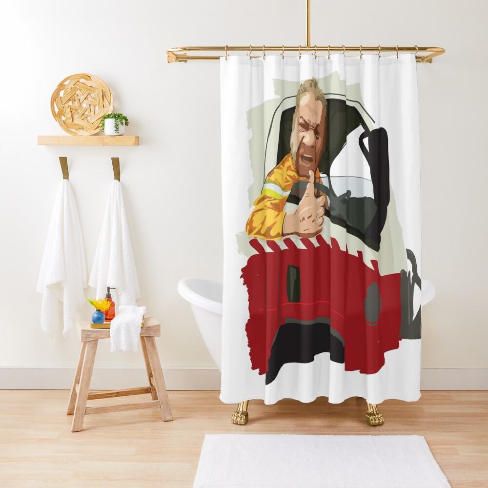 Paul Parker - "Tell the PM to go and get F##KED" - RFS Charity Appeal Shower Curtain