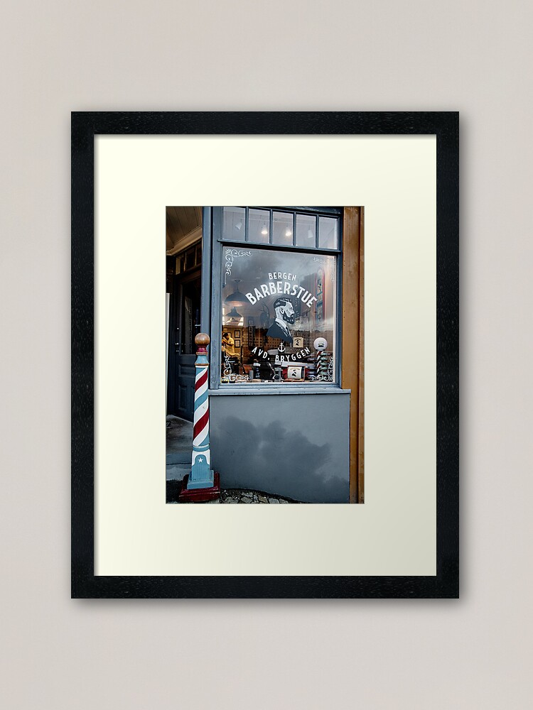 The Old Barbershop Framed Art Print By Maryloubadeaux Redbubble