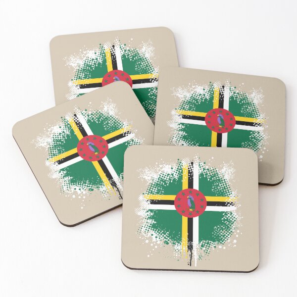 Item preview, Flag of Dominica - Splat designed and sold by pixelinga.