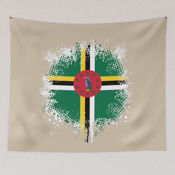 Item preview, Flag of Dominica - Splat designed and sold by pixelinga.