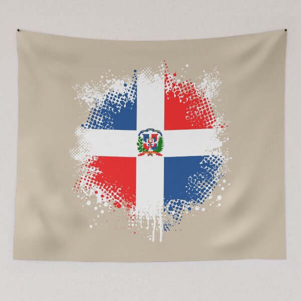 Item preview, Flag of Dominican Republic - Splat designed and sold by pixelinga.