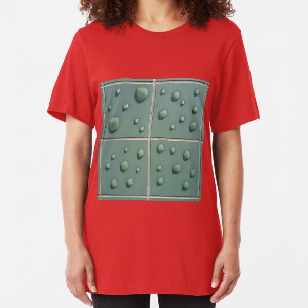 Droplets on the tiles (T-Shirt & iPhone case) Slim Fit T-Shirt