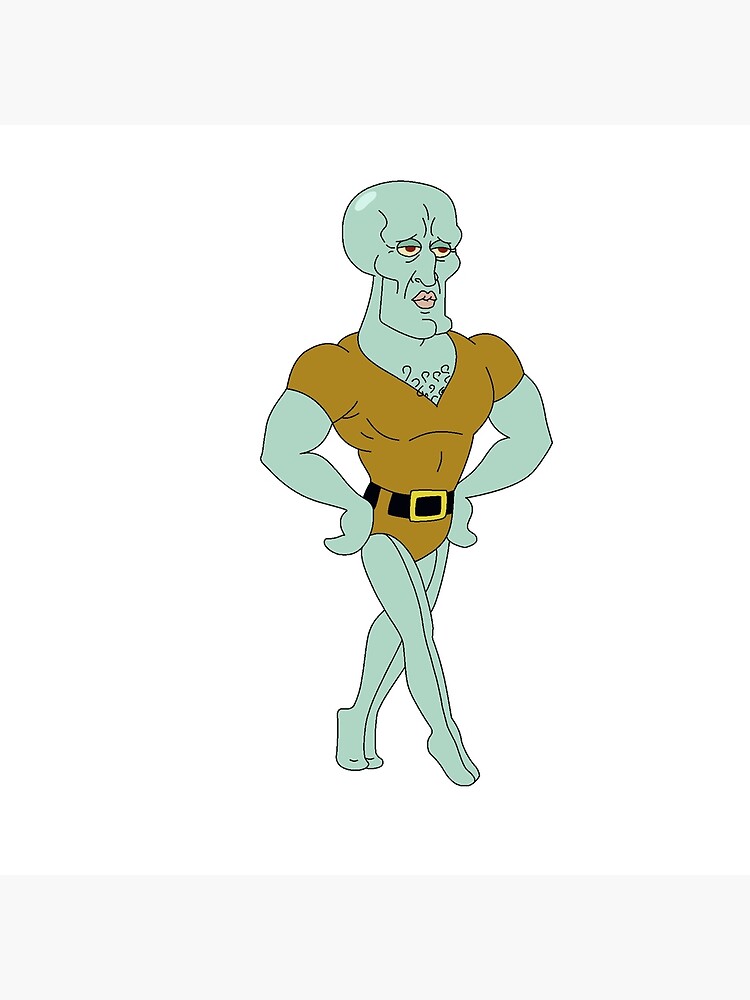 Handsome Squidward Full Body Throw Pillow For Sale By Hillyhills