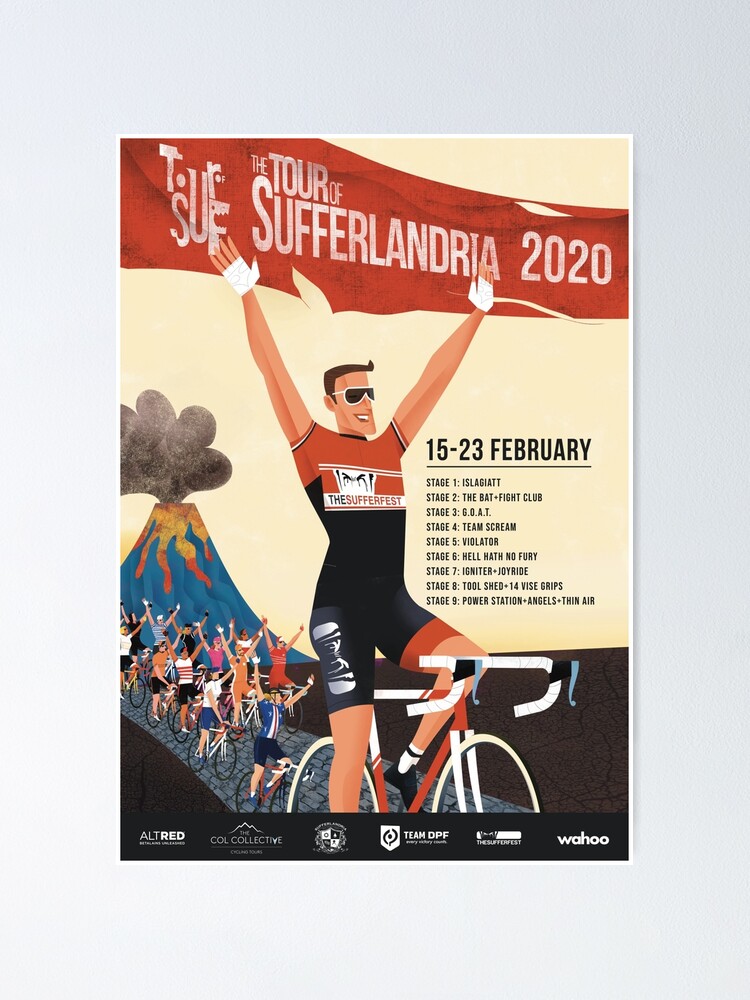 Alternate view of Tour of Sufferlandria 2020 Poster