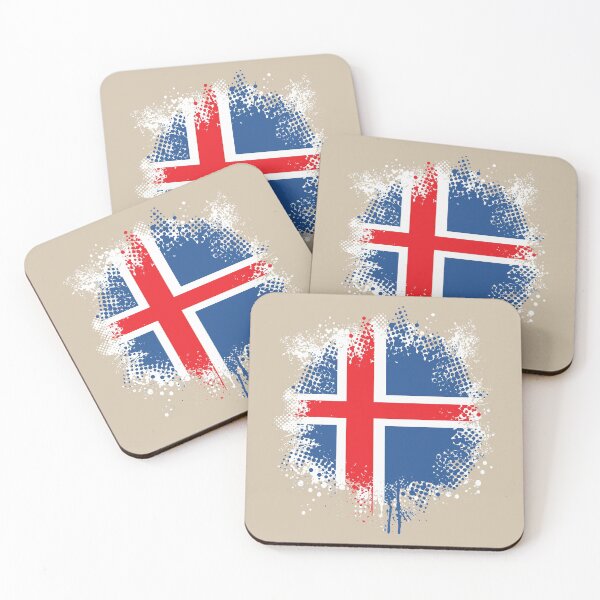 Item preview, Flag of Iceland - Splat designed and sold by pixelinga.
