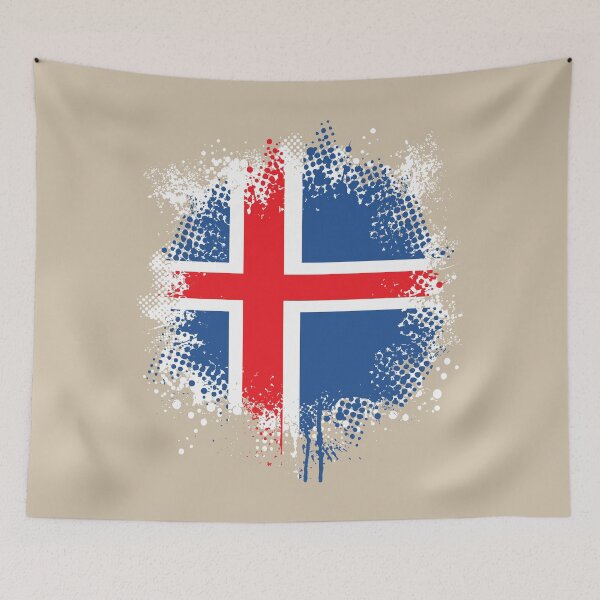 Item preview, Flag of Iceland - Splat designed and sold by pixelinga.