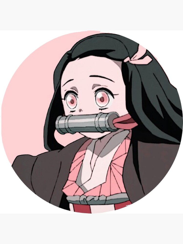 Nezuko Kamado Demon Slayer Sticker Greeting Card By Swanlaike Redbubble