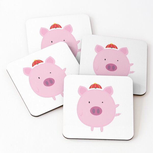 Aperçu de l'œuvre Cochon rose créée et vendue par Julia2Julia.