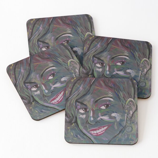 Item preview, beautiful tide dyed artwork of pretty woman designed and sold by Isaacp968.