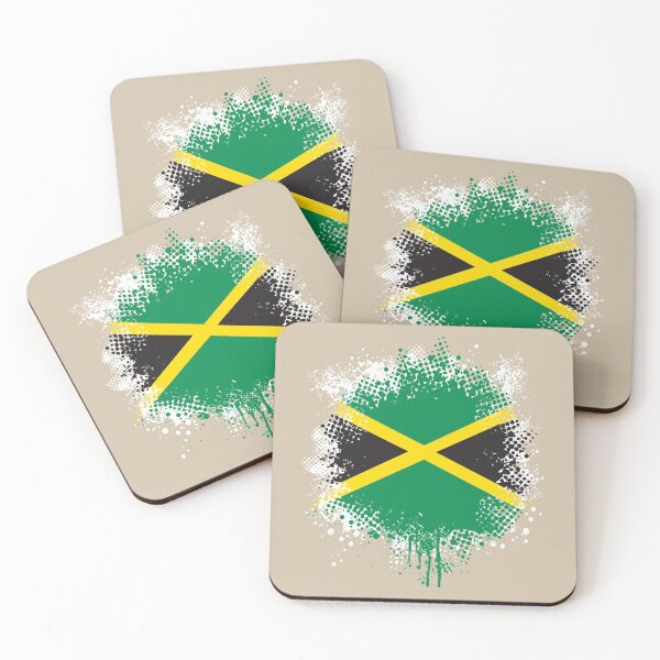 Item preview, Flag of Jamaica - Splat designed and sold by pixelinga.