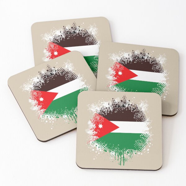 Item preview, Flag of Jordan - Splat designed and sold by pixelinga.