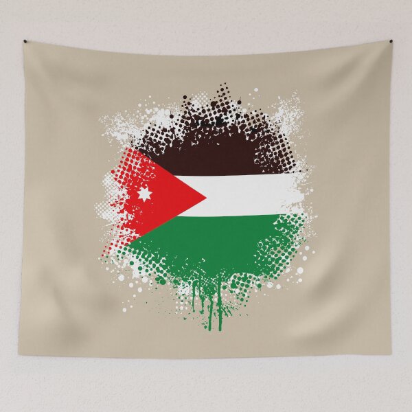 Item preview, Flag of Jordan - Splat designed and sold by pixelinga.