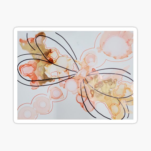Dragonfly Doodle Sticker