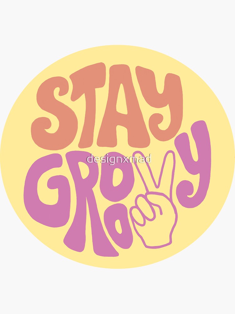 Stay Groovy Peace Signs Vinyl