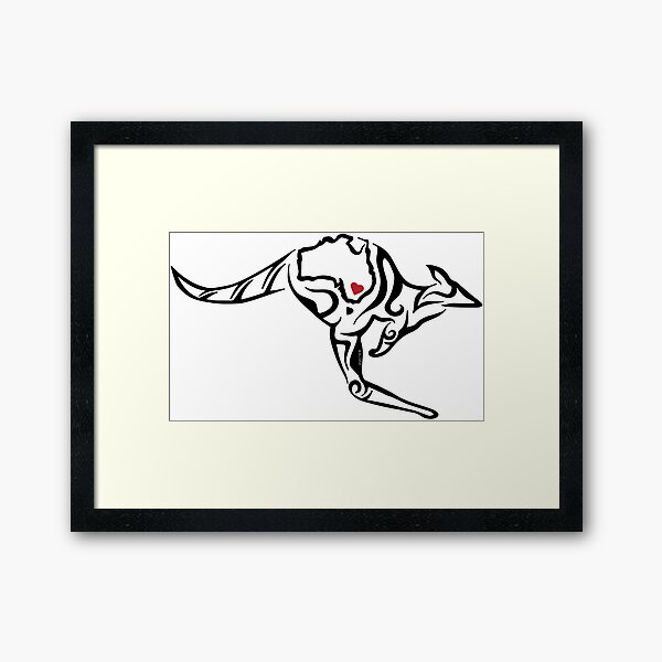 Premium Photo | Kangaroo head tshirt tattoo design dark art illustration  isolated on white