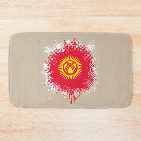 Item preview, Flag of Kyrgyzstan - Splat designed and sold by pixelinga.