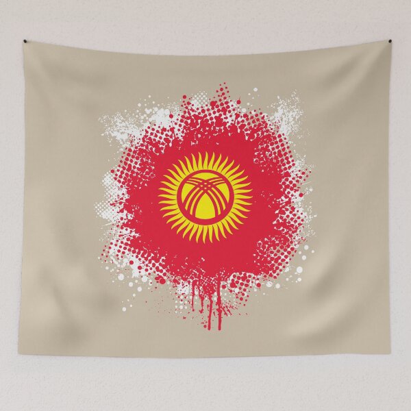 Item preview, Flag of Kyrgyzstan - Splat designed and sold by pixelinga.