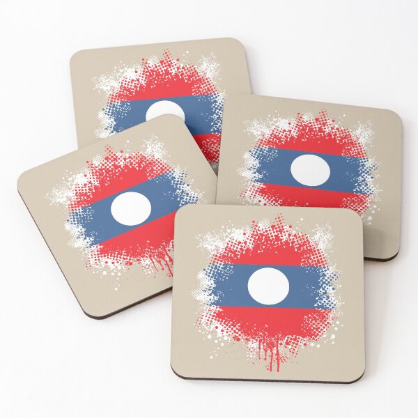 Item preview, Flag of Laos - Splat designed and sold by pixelinga.