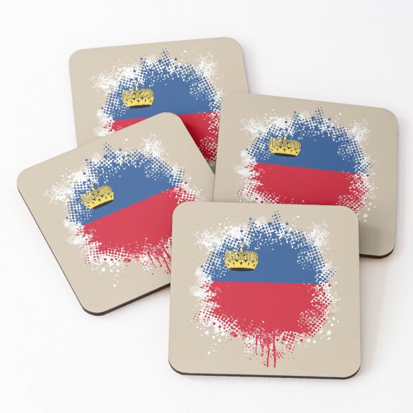 Item preview, Flag of Liechtenstein - Splat designed and sold by pixelinga.
