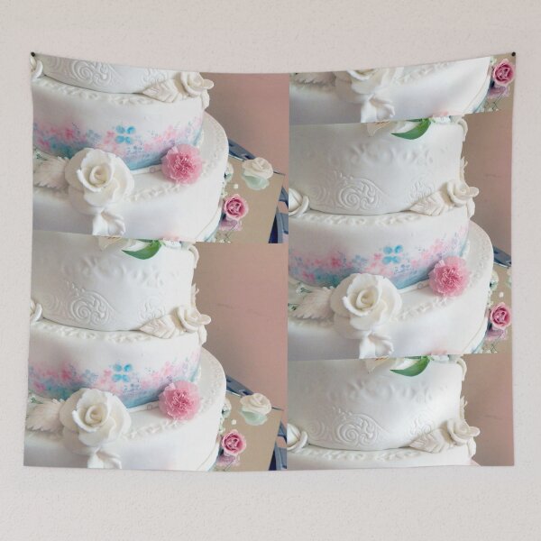 Item preview, watercolor wedding cake  designed and sold by Stephanie  Skeem.