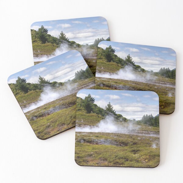 Item preview, Steam Vents at Craters of the Moon, Taupo, New Zealand designed and sold by ChristineJayne.