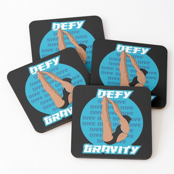 Item preview, Girls Diving Defy Gravity by Springboard Platform Diver Gifts designed and sold by oberdoofus.
