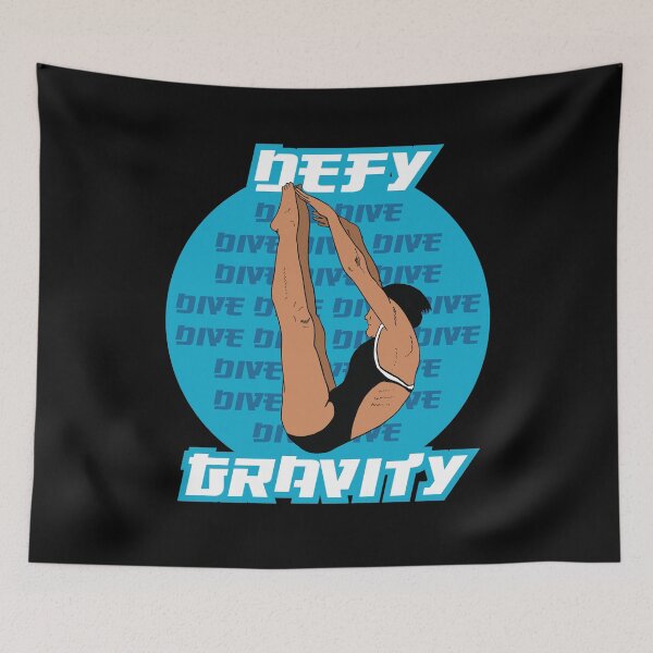 Item preview, Girls Diving Defy Gravity by Springboard Platform Diver Gifts designed and sold by oberdoofus.