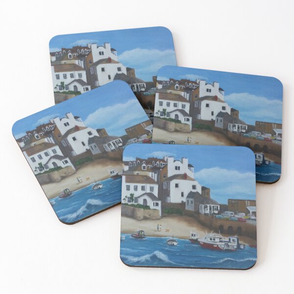 Item preview, St Ives Harbour Oil Painting designed and sold by Barbara Ann Hesford.