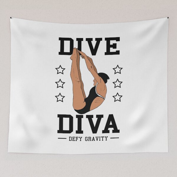 Item preview, Womens Diving Dive Diva by Springboard Platform Diver Gifts designed and sold by oberdoofus.