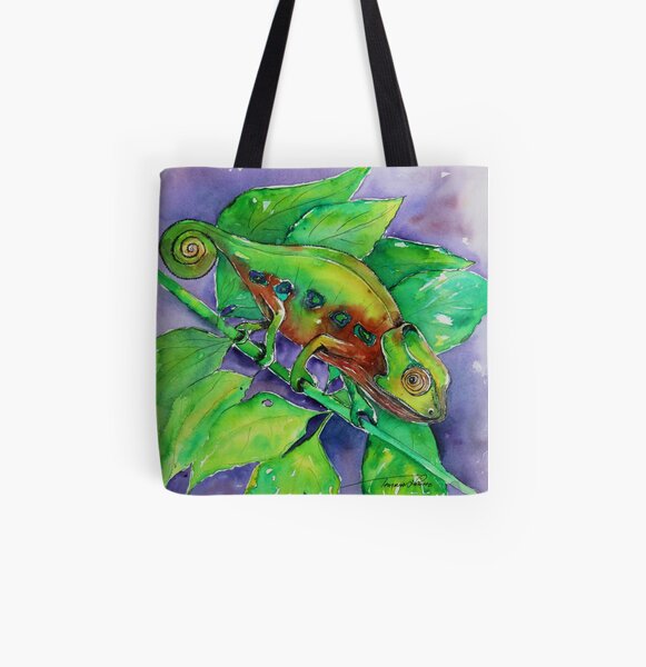 Chameleon All Over Print Tote Bag