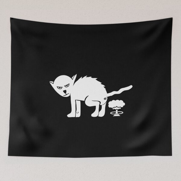 Item preview, Rude Cat Antisocial Atomic Poo by Rude Cats Gifts designed and sold by oberdoofus.