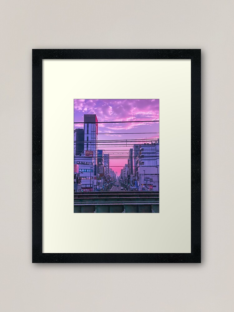 Alternate view of Tokyo Skies Framed Art Print