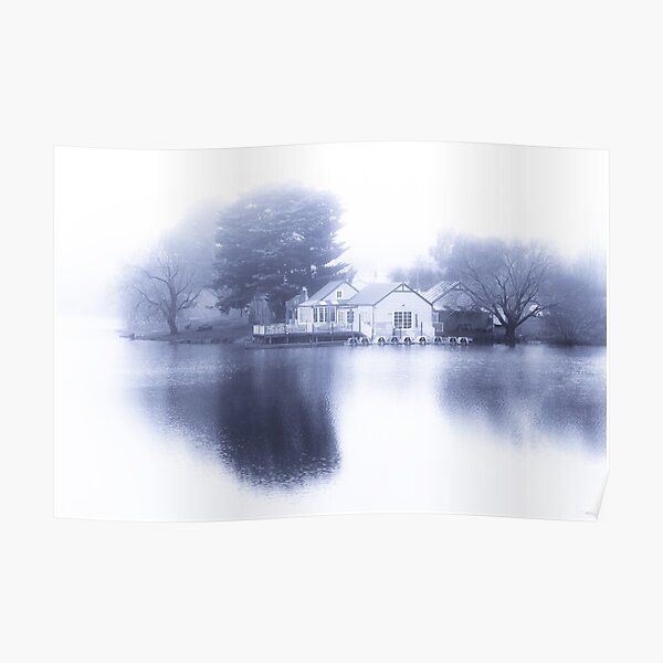 White out at Daylesford Lake Poster