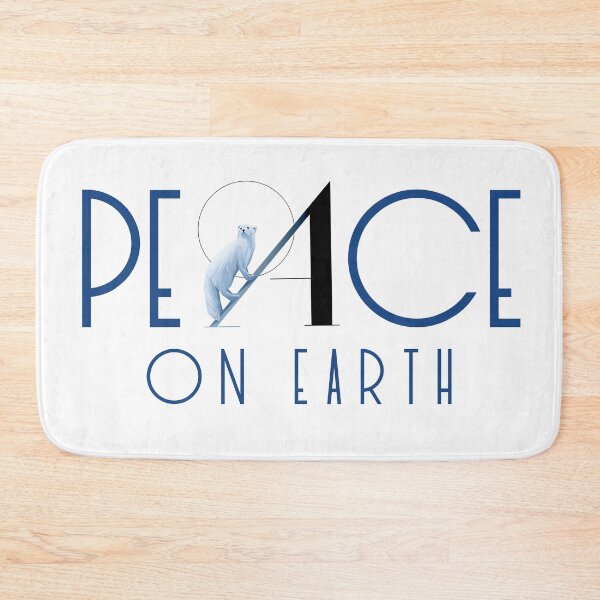 Item preview, Peace on Earth with Arctic Fox Font designed and sold by TheCurators.