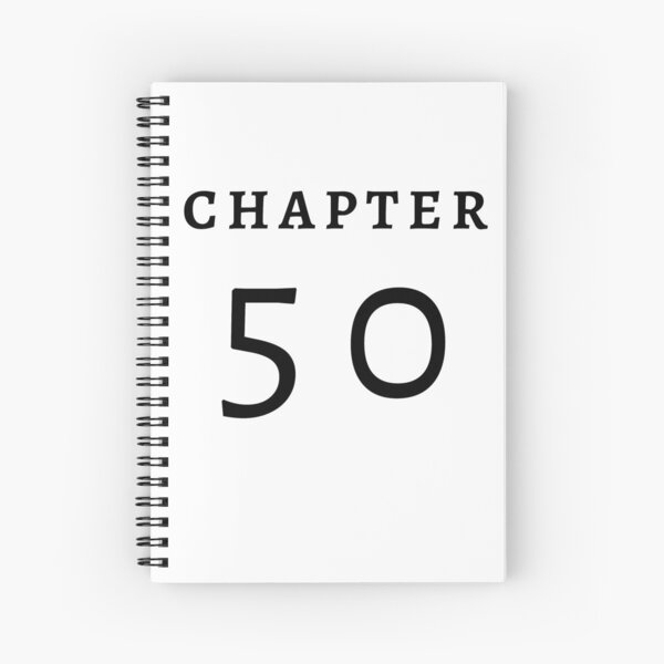 CHAPTER 50 birthday gift for 50 years old | 50s Stickers Spiral Notebook