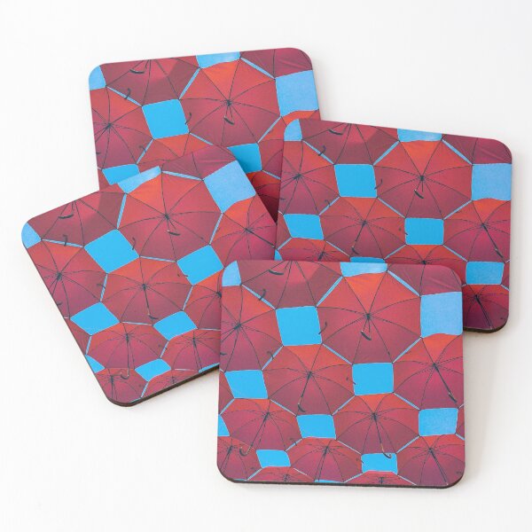 Item preview, Red Flying Umbrellas designed and sold by Cryptodesignz.